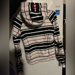 Striped Lululemon Scuba Hoodie Sweatshirt size 4 Small